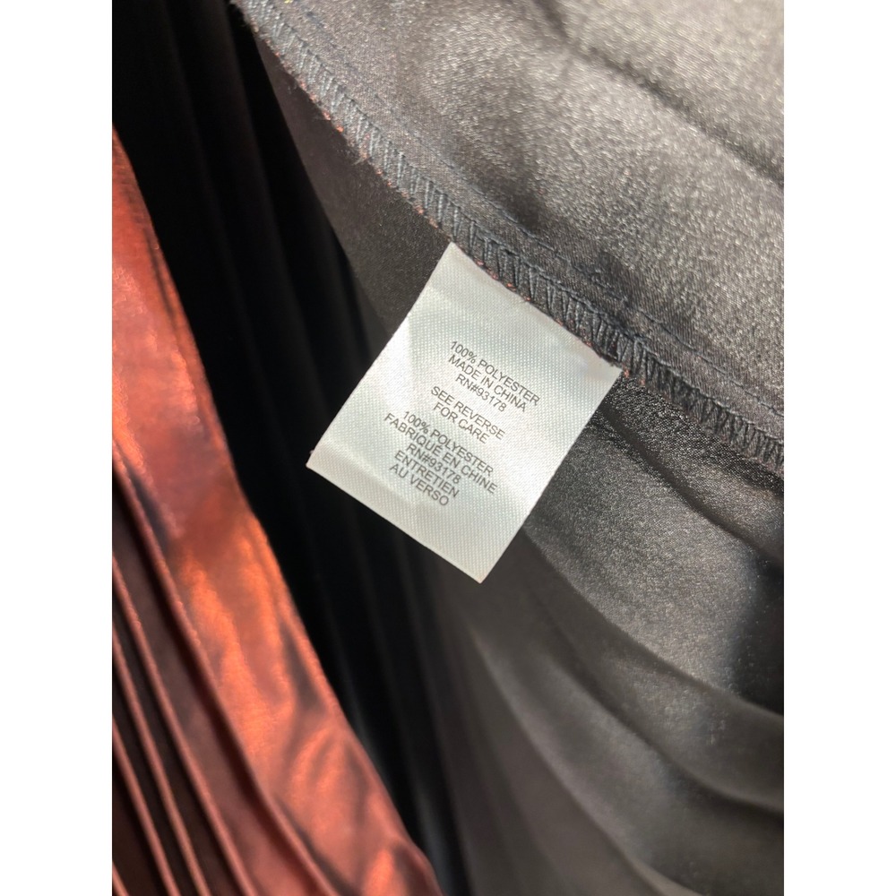 House of Harlow 1960 Pleated Shimmering Copper Party Skirt Sz M Fall - Picture 4 of 15